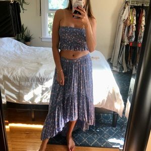 American Eagle 2 Piece Floral Print Matching Set